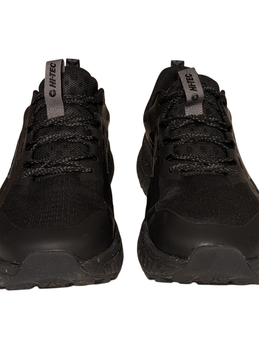 Hi-Tec Mens Trail Shoes Black Asphalt Size 11 Lace Up Athletic Sneakers